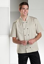 R201 Chefswear jacket Stone