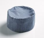 R210 chefs cap - blue check