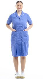 R22 healthcare dress in hospital blue