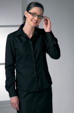 R634 Textured Blouse - Black