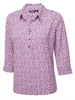 R640 Print blouse 3/4 length - Pink